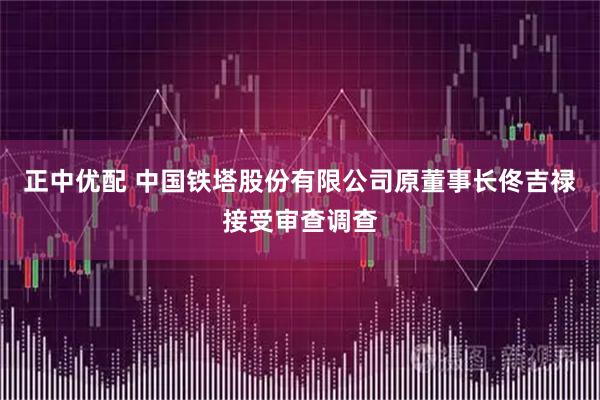 正中优配 中国铁塔股份有限公司原董事长佟吉禄接受审查调查