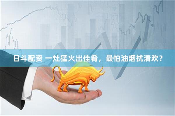 日斗配资 一灶猛火出佳肴，最怕油烟扰清欢？